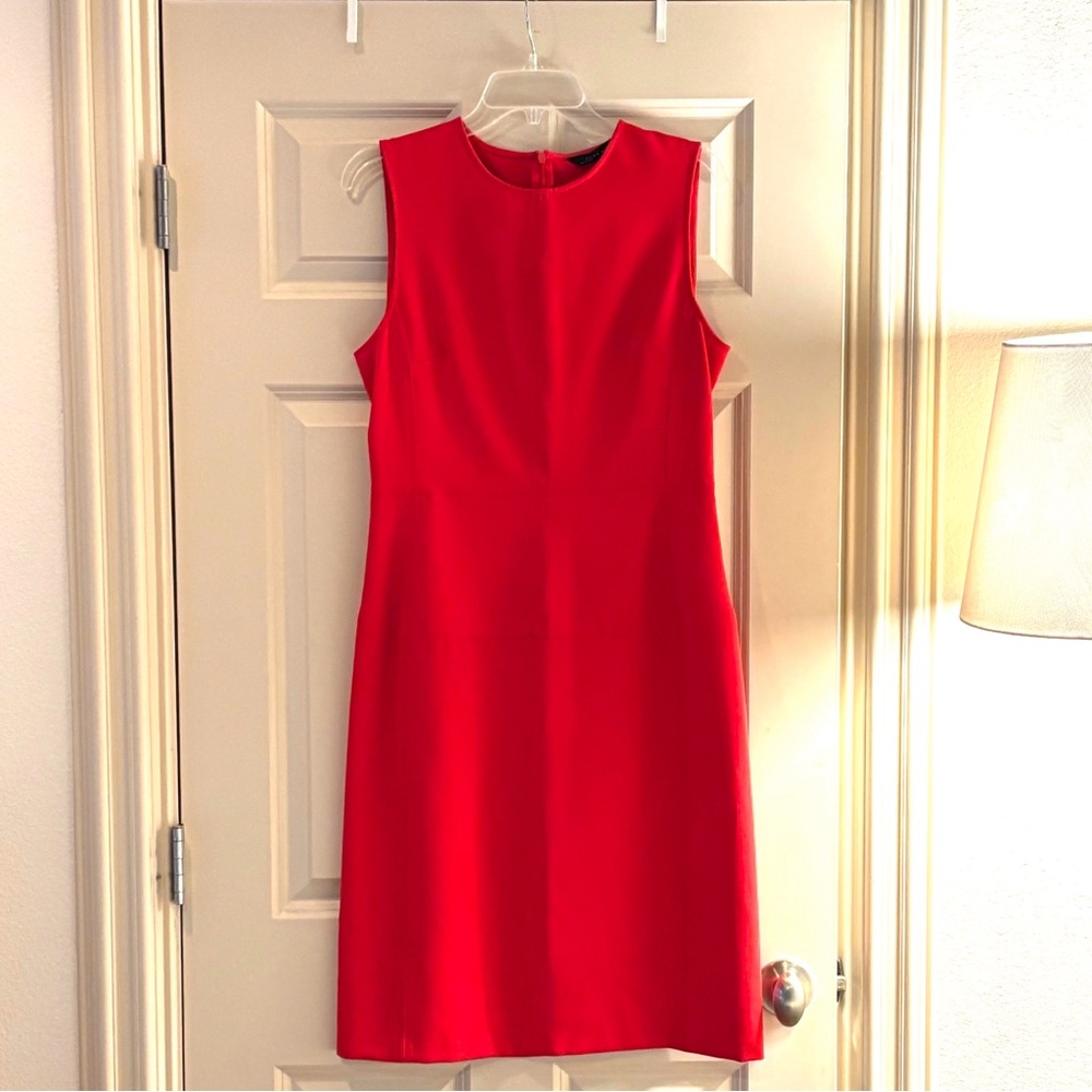 Fitted Zara Dress- fire engine red - size L